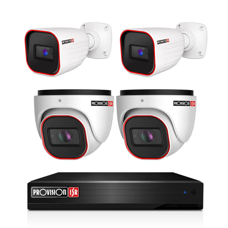 Provision NVR5-4100X and IP Bullet & Dome Cameras Kit