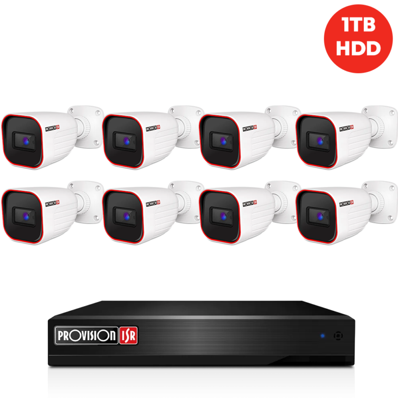 Provision NVR5-8200X and IP Bullet Cameras Kit